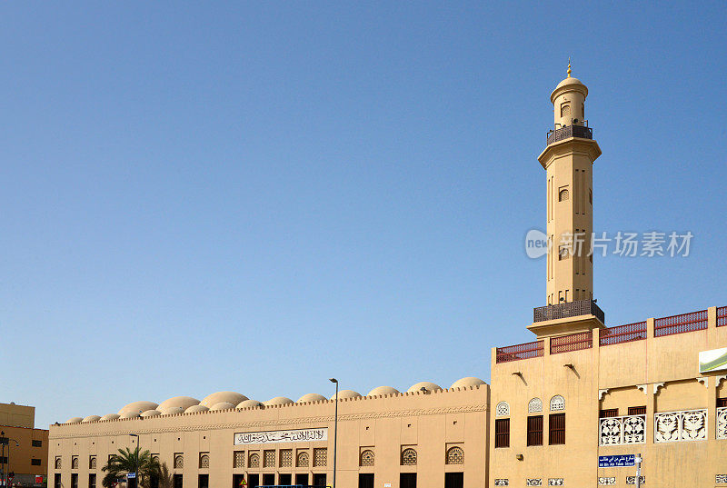 大清真寺，正面Ali Bin Abi Taleb街，Bur Dubai，迪拜，阿拉伯联合酋长国